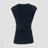 T-Shirt mit drei eingelegten Falten und Twist – Bild 3