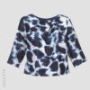 bellaleyk Seidenbluse mit blauen Tupfen
