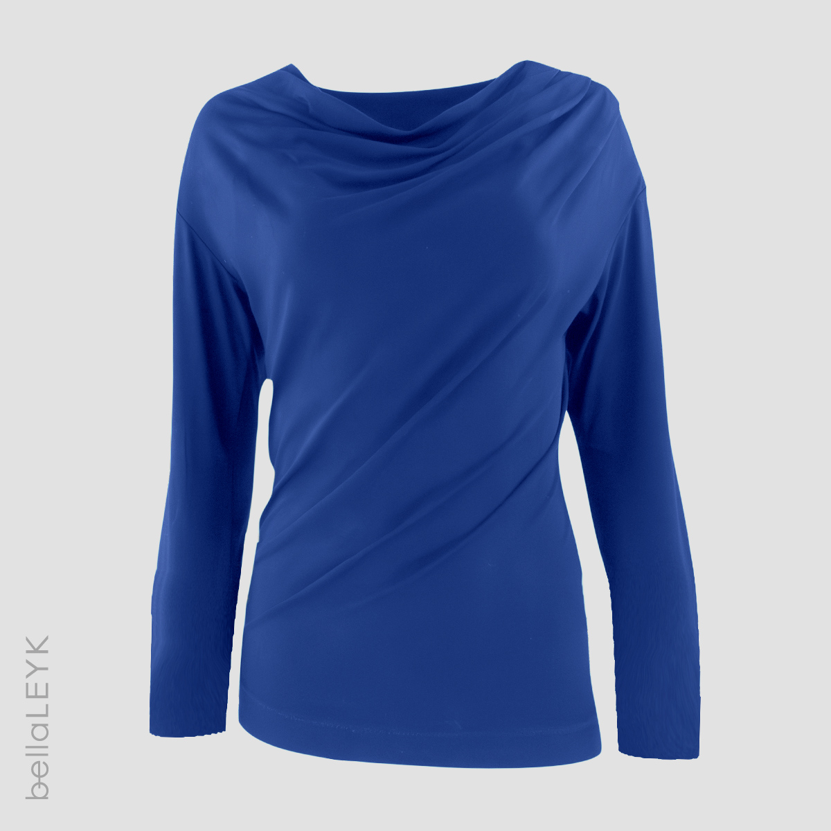 Drapiertes Shirt mit langen Ärmeln aus Tencel-Modal-Jersey – Bild 4